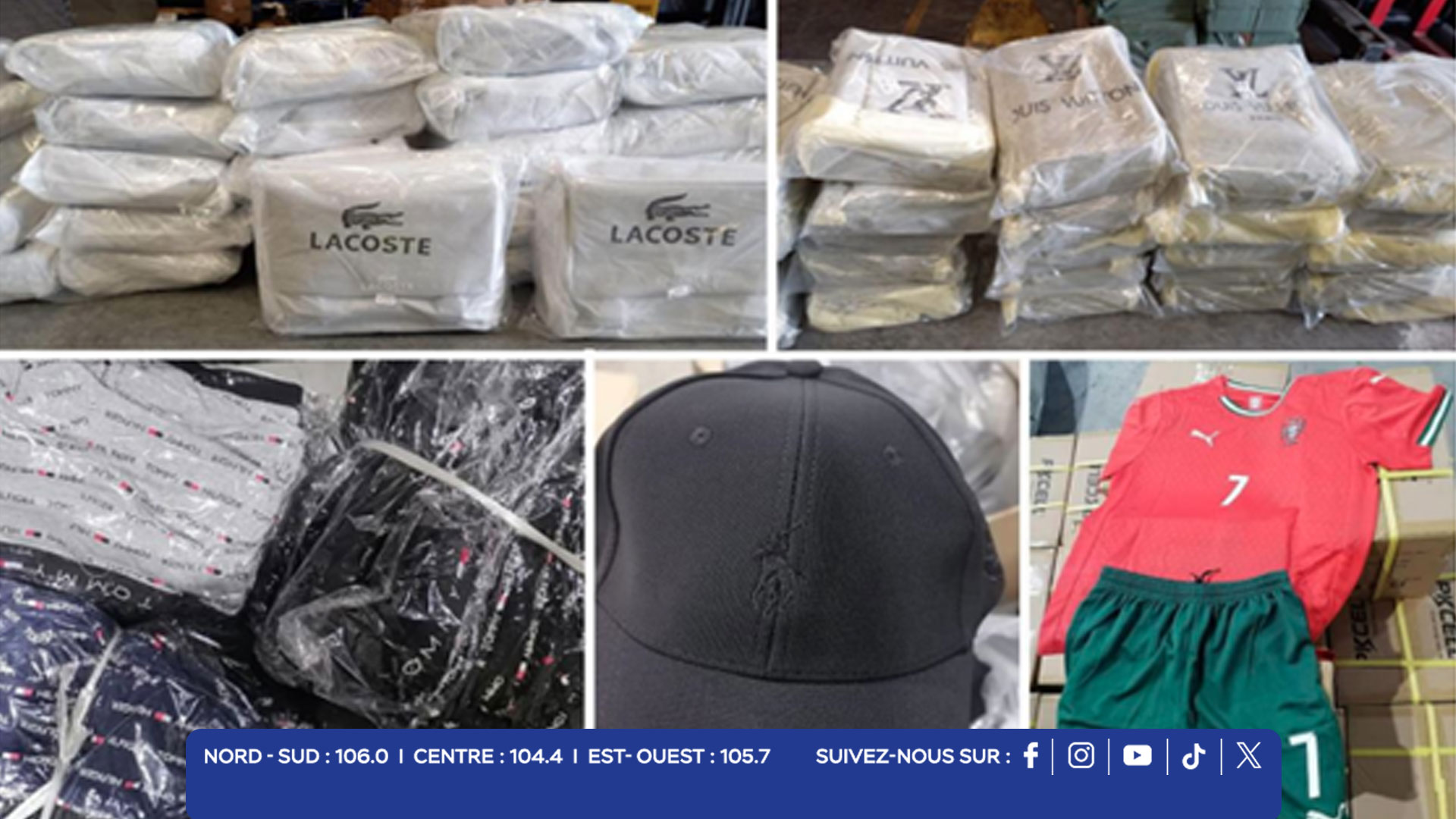 2 000 articles contrefaits saisis par la MRA 2 000 articles contrefaits saisis par la MRA