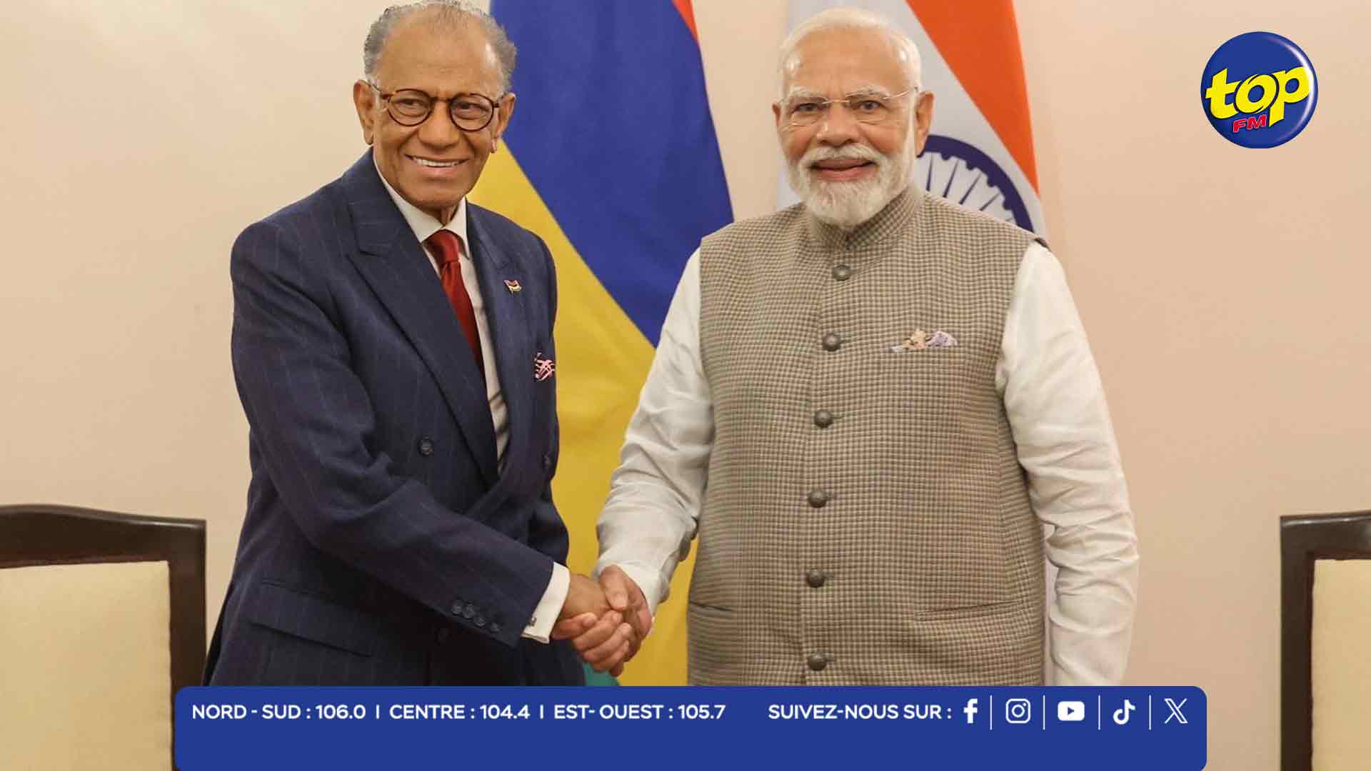 Navinchandra Ramgoolam & Narendra Modi Navinchandra Ramgoolam & Narendra Modi
