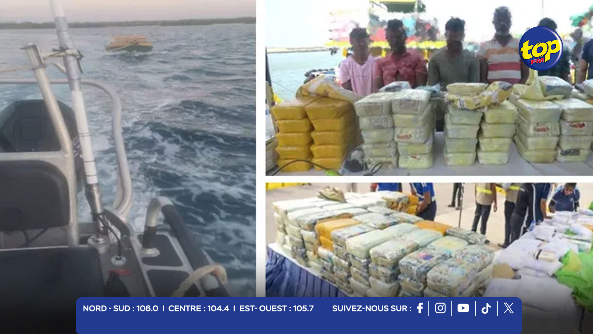 Océan Indien : 1,5 tonne de drogue saisie Océan Indien : 1,5 tonne de drogue saisie