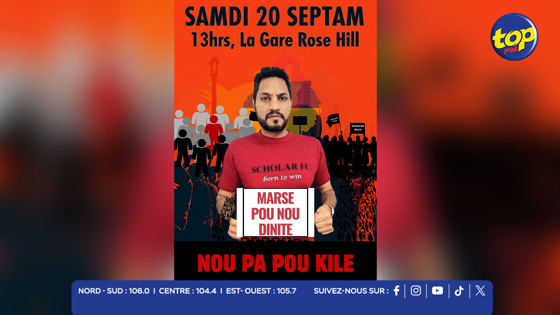 mobilisation à Rose-Hill mobilisation à Rose-Hill