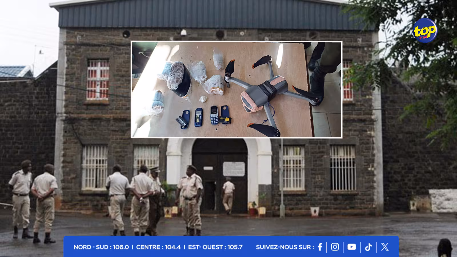 À la prison de Beau Bassin- Un drone intercepté, des téléphones, des psychotropes et des cigarettes saisis