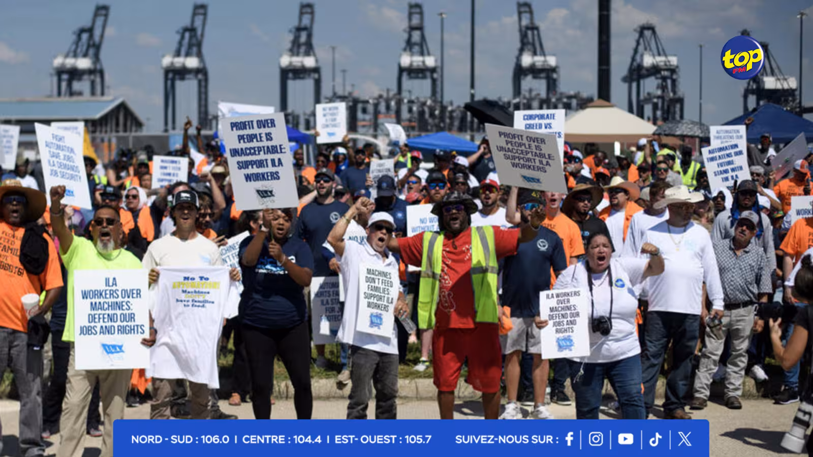 États-Unis : après avoir trouvé un accord de principe avec les employeurs, les dockers reprennent le travail