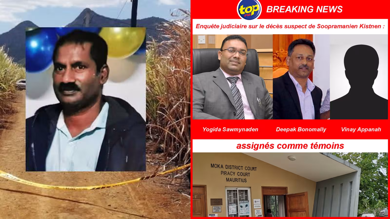 Enquête judiciaire sur la mort de Soopramanien Kistnen : Vinay Appanah et Deepak Bonomally, deux pièces importantes du puzzle ?