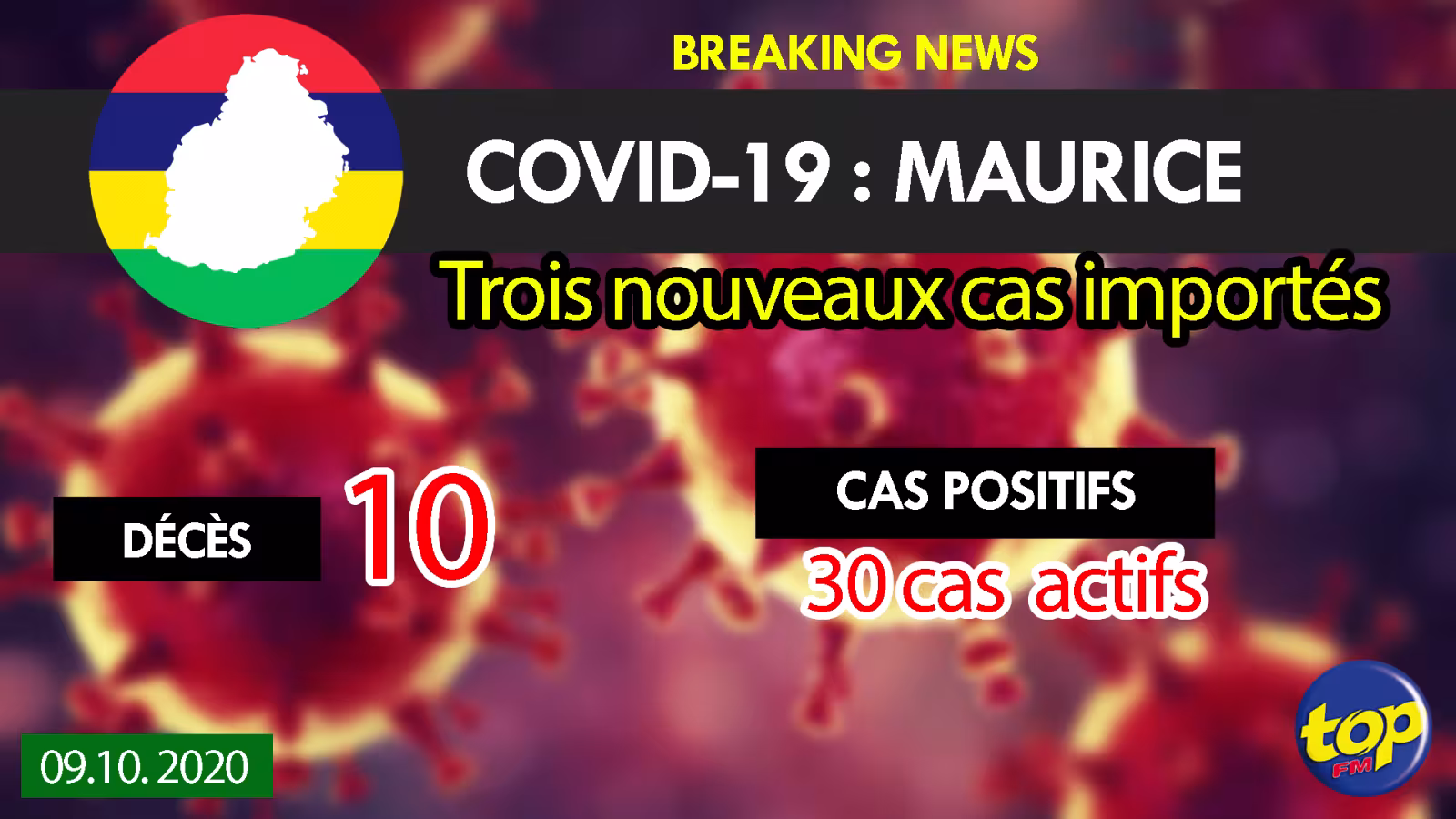Covid-19: Trois nouveaux cas importés enregistrés ce vendredi