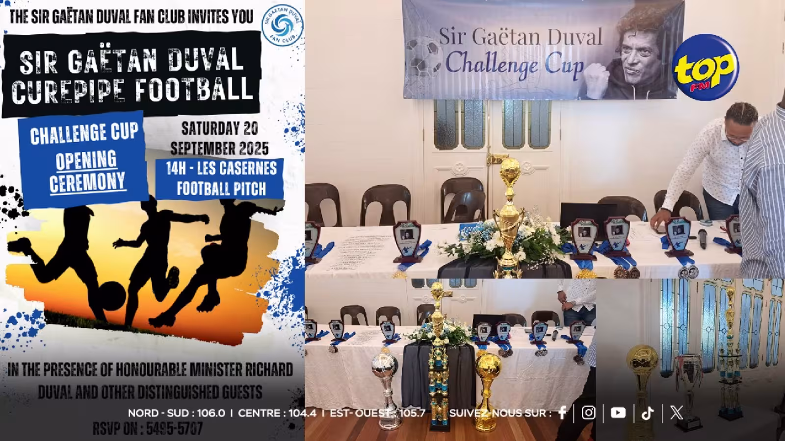 Tournoi de Football 2025 à Curepipe : 13 équipes en lice pour une compétition organisée par le Sir Gaëtan Duval Fan Club 