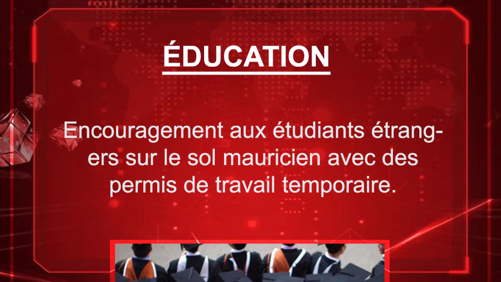 Budget 2021-2022 : Encouragement aux étudiants étrangers sur le sol mauricien avec des permis de travail temporaire