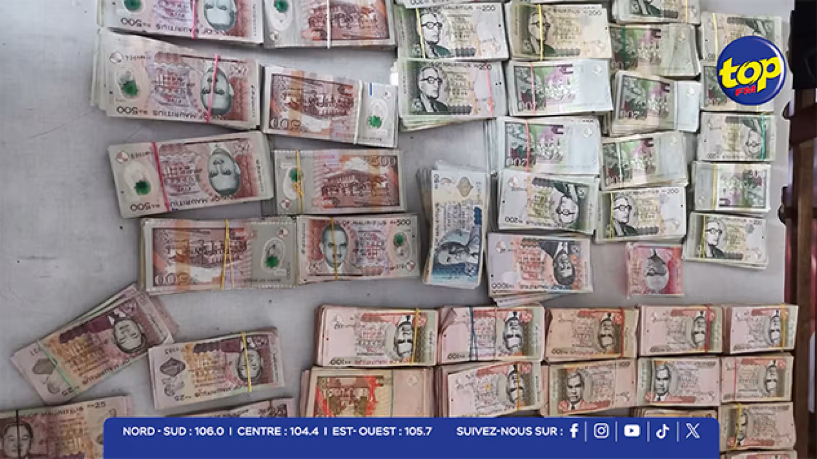 Blanchiment d’argent : plus de Rs 400 000 saisies en 24 heures à Curepipe