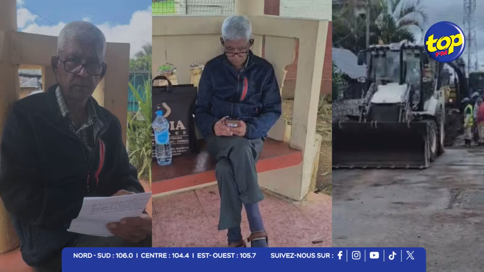 À Dubreuil : un projet de drain contesté par plusieurs habitants… Vayen Chellumbrum, 72 ans, entame une grève de la faim 