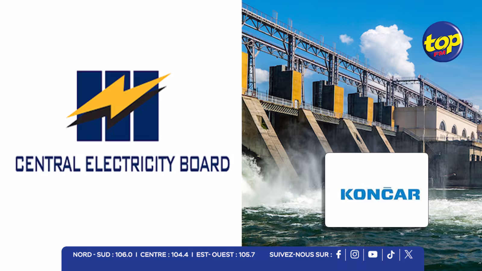 Énergie : c’est la compagnie Končar (Croatie) qui décroche le contrat du CEB pour l’installation d’une petite centrale hydroélectrique
