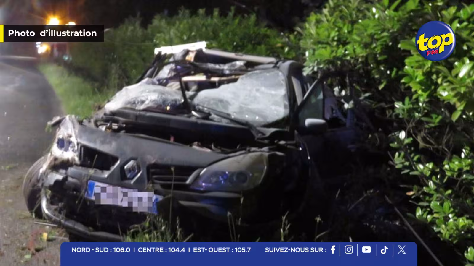 À Moka : Trois piétons fauchés par une voiture qui a fait une sortie de route…