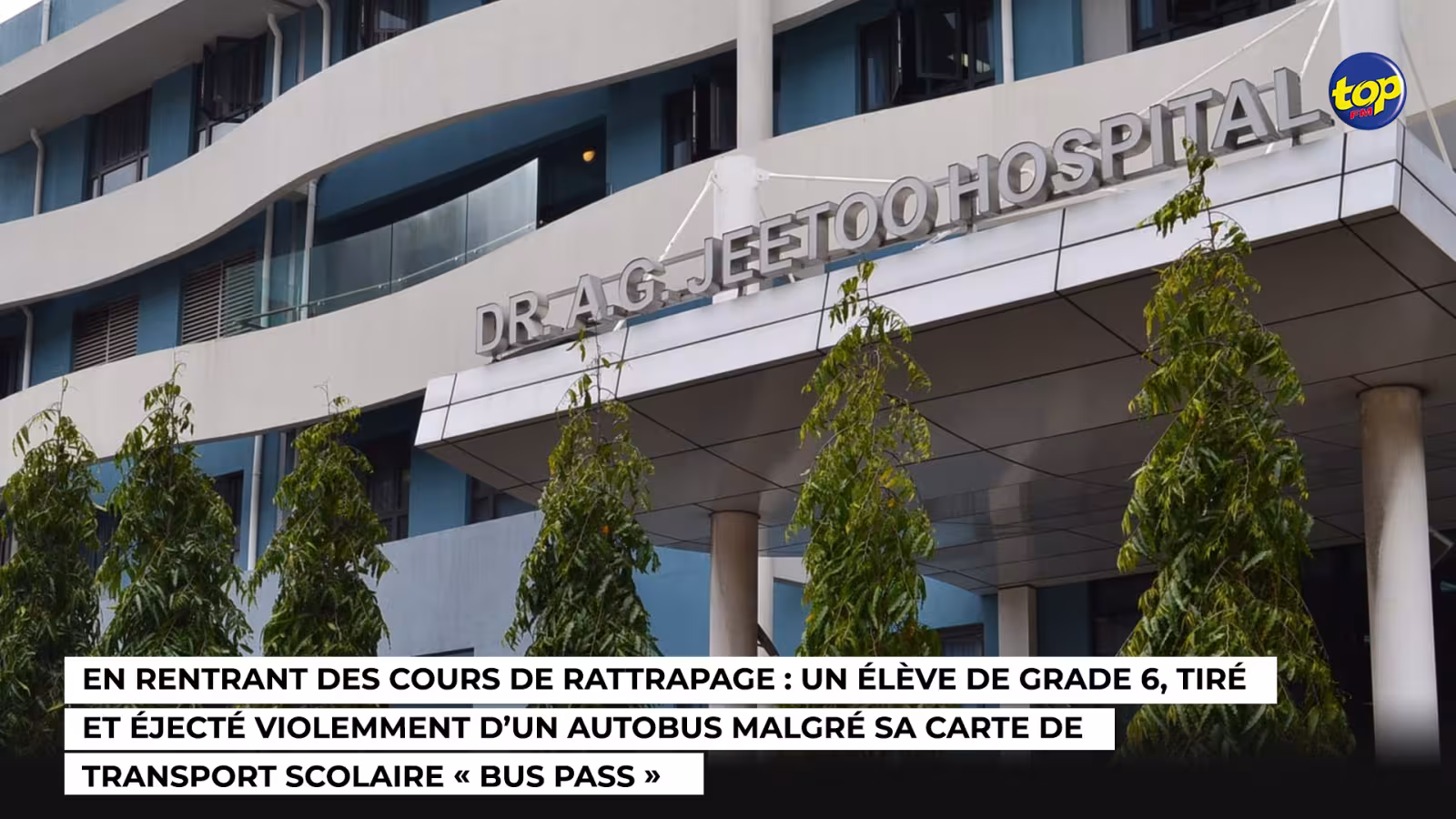 En rentrant des cours de rattrapage : un élève de grade 6, tiré et éjecté violemment d’un autobus malgré sa carte de transport scolaire « bus pass » :