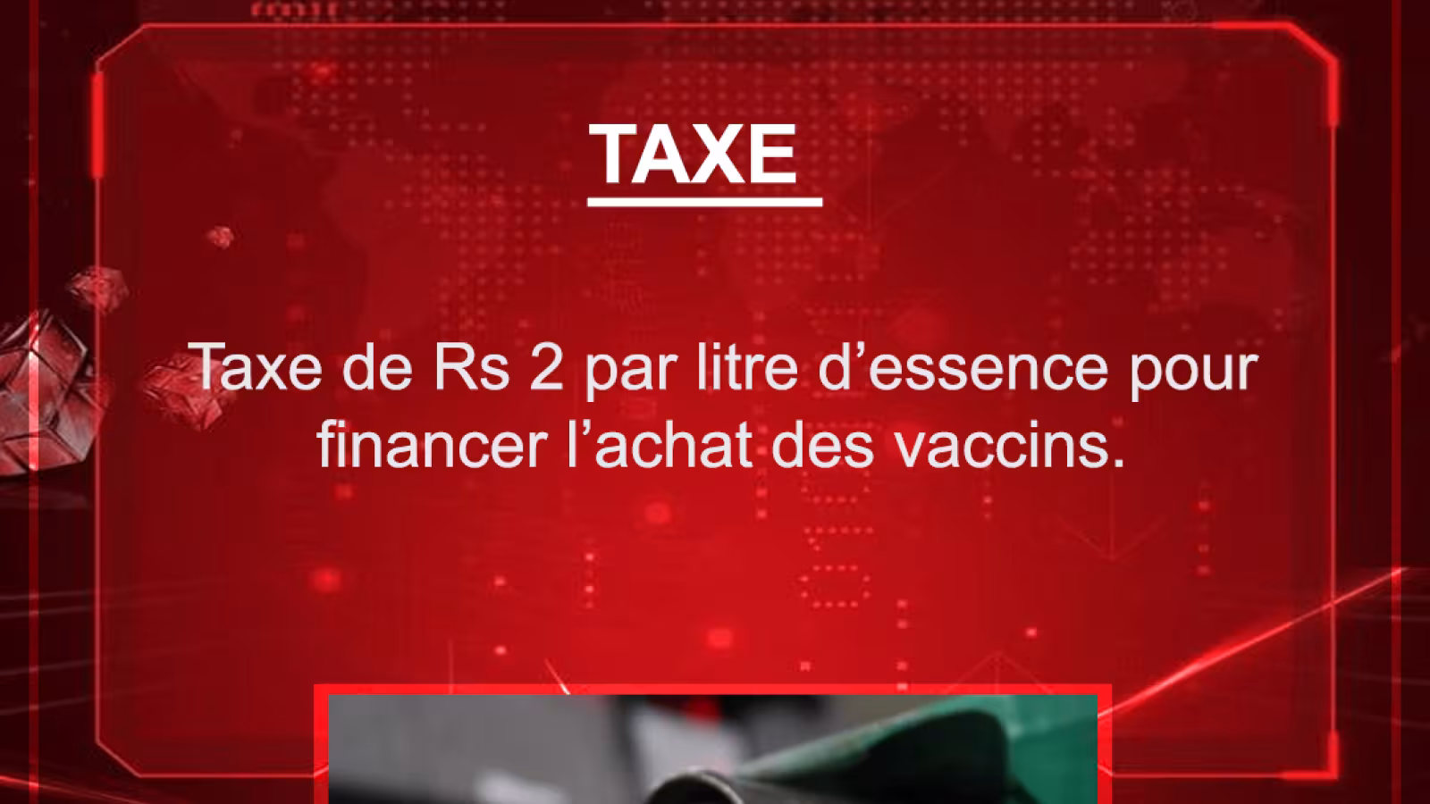 Budget 2021-2022 : Taxe de Rs 2 par litre d’essence pour financer l’achat des vaccins