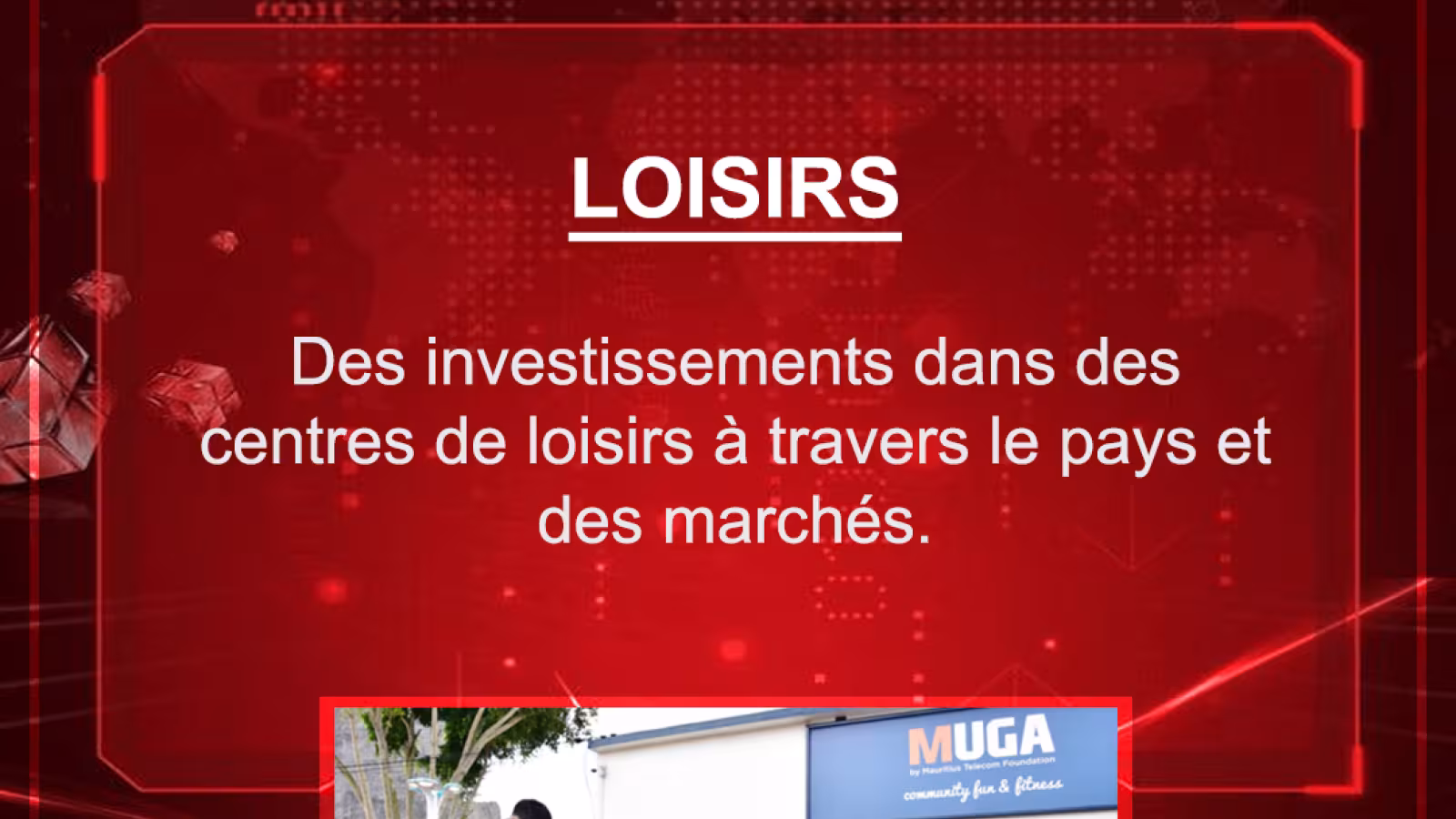 Budget 2021-2022 : Des investissements dans des centres de loisirs à travers le pays et des marchés