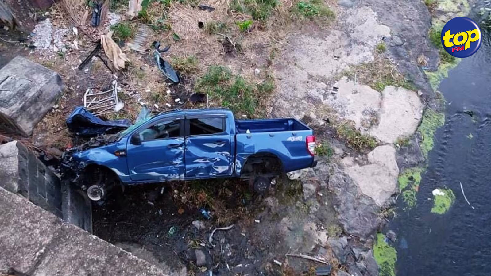 Accident survenu à Pont Lataniers Sainte-Croix ce matin: la police à la recherche du chauffeur du 4×4