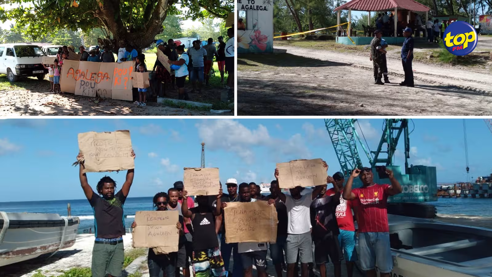 Un cas suspect à bord du Mauritius Trochetia :  deuxième jour de manifestation à Agaléga