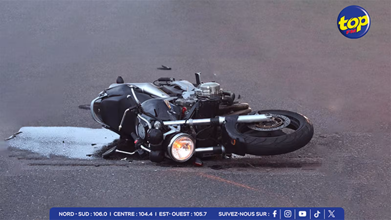 Accident grave à Poudre d’Or : un motocycliste perd une jambe après une chute
