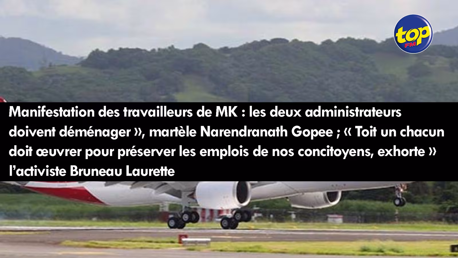 Manifestation des travailleurs de MK : les deux administrateurs doivent déménager », martèle Narendranath Gopee ; « Toit un chacun doit œuvrer pour préserver les emplois de nos concitoyens, exhorte » l’activiste Bruneau Laurette