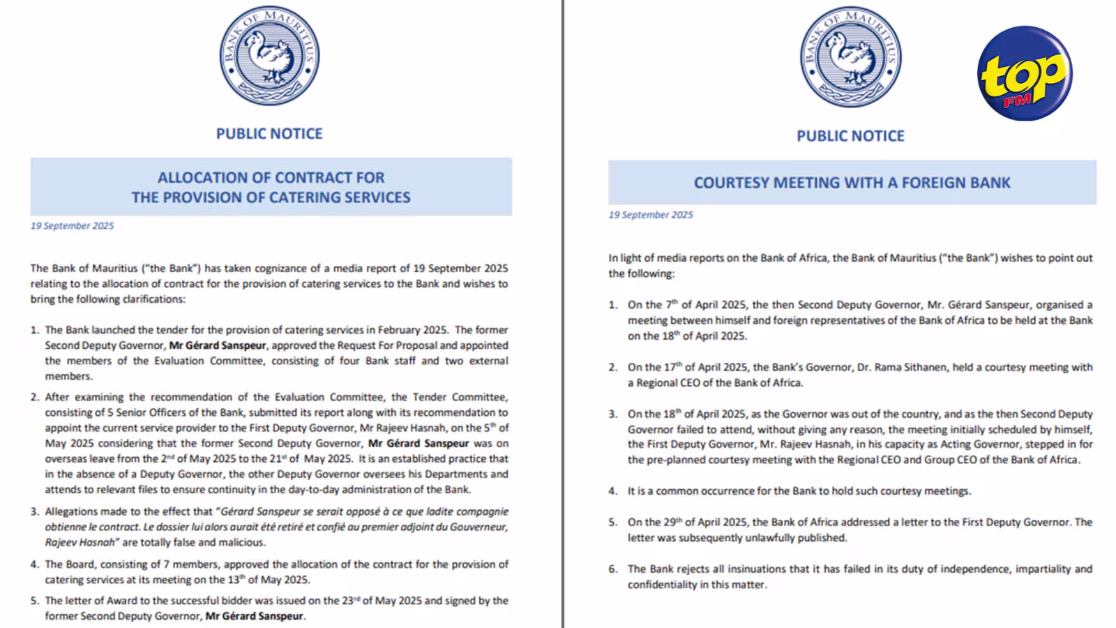 BOM CLARIFICATIONS