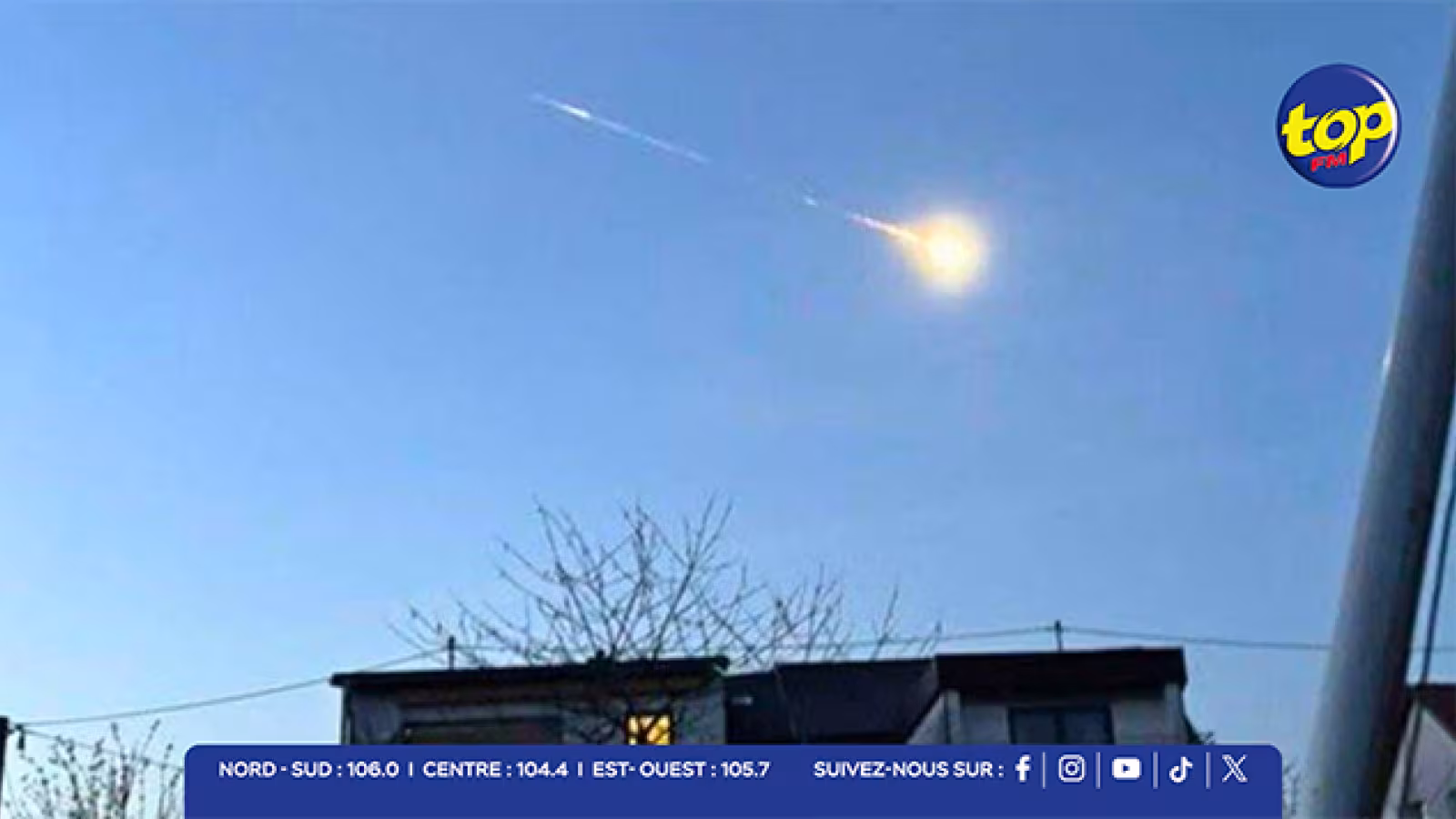 Boule de feu dans le ciel : un objet mystérieux aperçu de la France à l’Allemagne