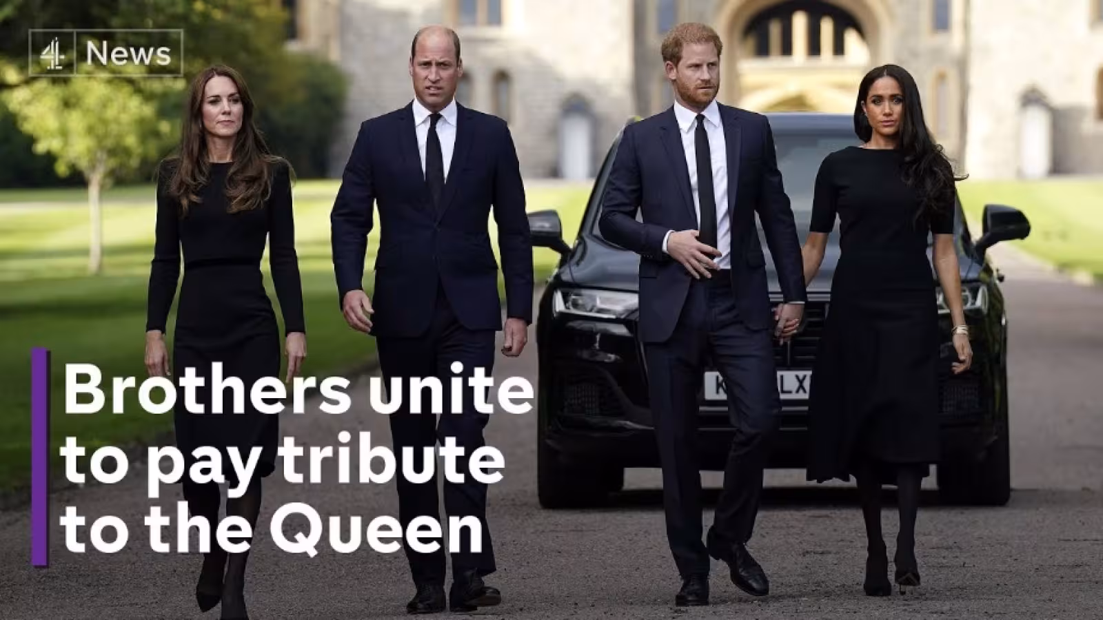 Le prince William et Kate et le couple  Harry et Meghan finalement réunis