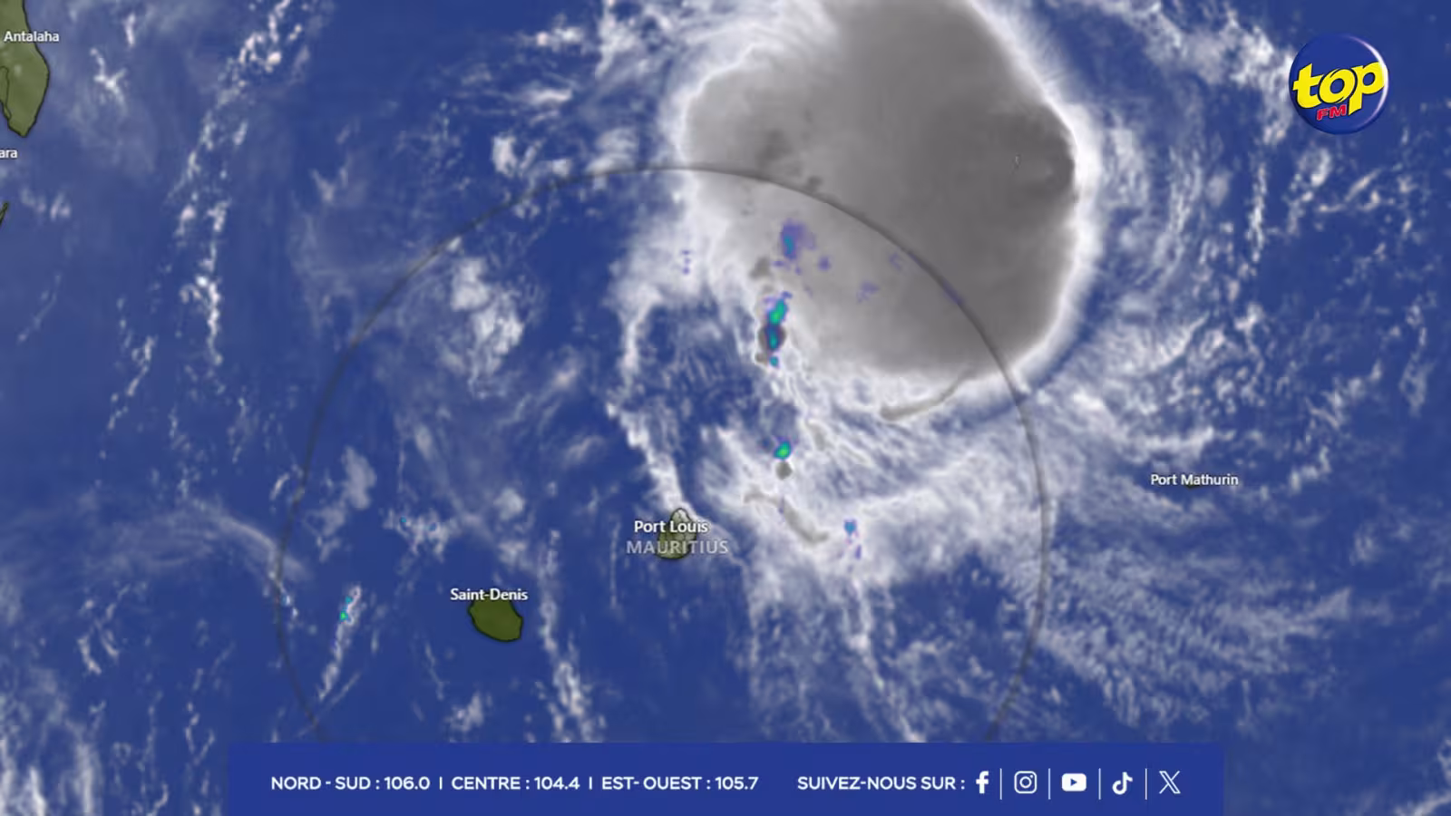 Tempête tropicale Ancha : Aucune menace immédiate pour les Mascareignes