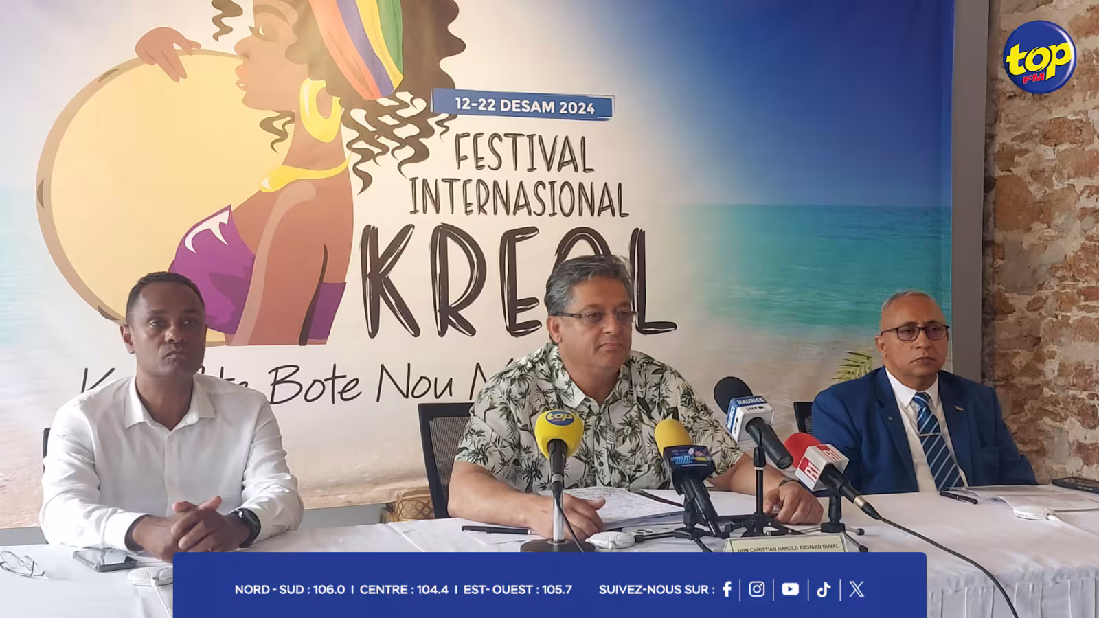 Festival internasional kreol 2024 : « c’est un honneur aujourd’hui de corriger les injustices que les artistes ont subies durant les dernières années », déclare Richard Duval