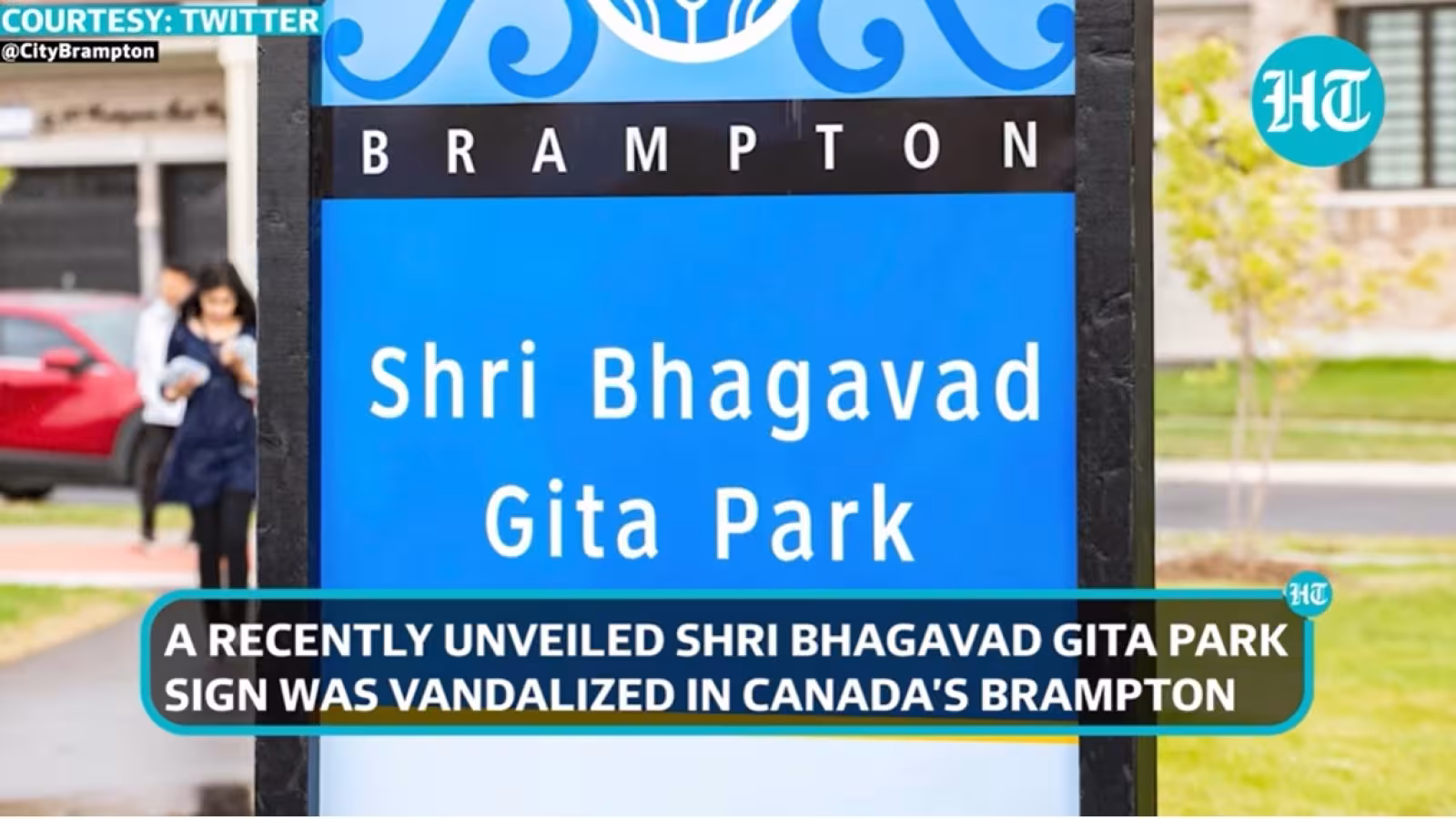 Le parc Shri Bhagavad Gita du Canada récemment dévoilé a été vandalisé