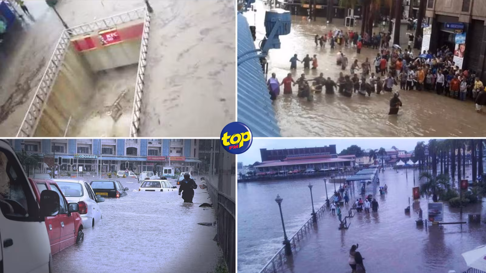 Samedi 30 mars 2013…Port-Louis sous les eaux : des pluies torrentielles s’abattent sur la capitale…11 victimes, dont 6 dans le tunnel du Caudan Waterfront