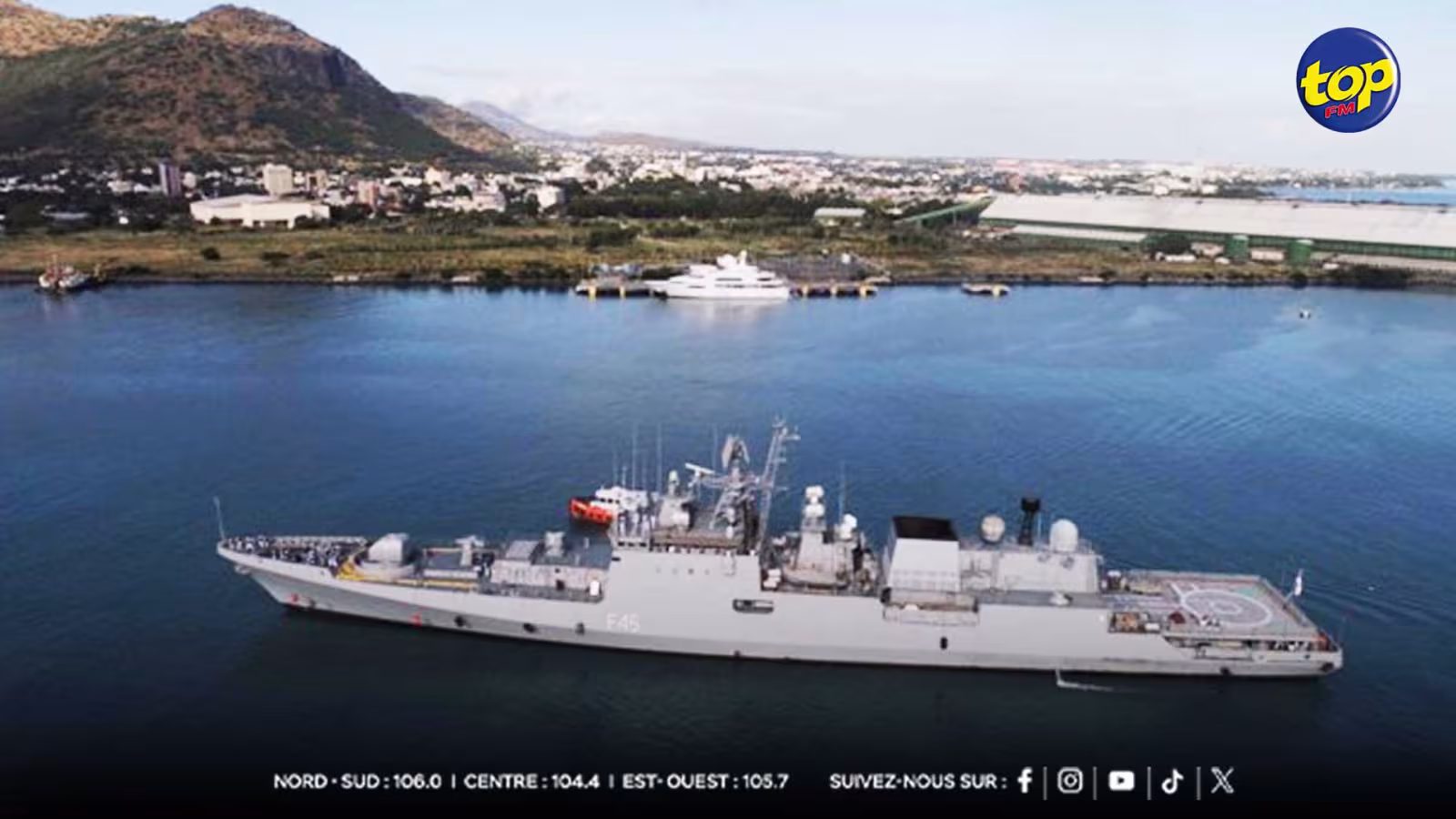 Visite de l’INS Teg à Port-Louis : entre diplomatie navale et célébration du Yoga