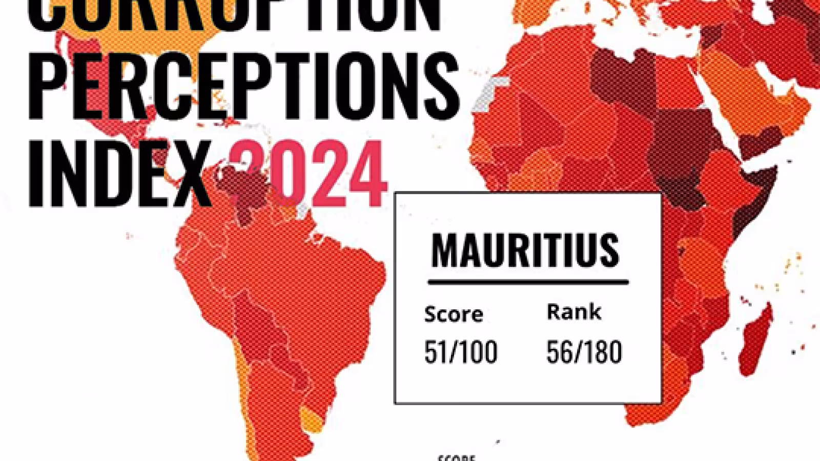 Indice de Perception de la Corruption 2024 : Maurice stagne à 51 points « Nous n’avons fait aucune amélioration, aucune décision n’a été prise pour contrer les cas de corruption », déplore Laura Jaymangal