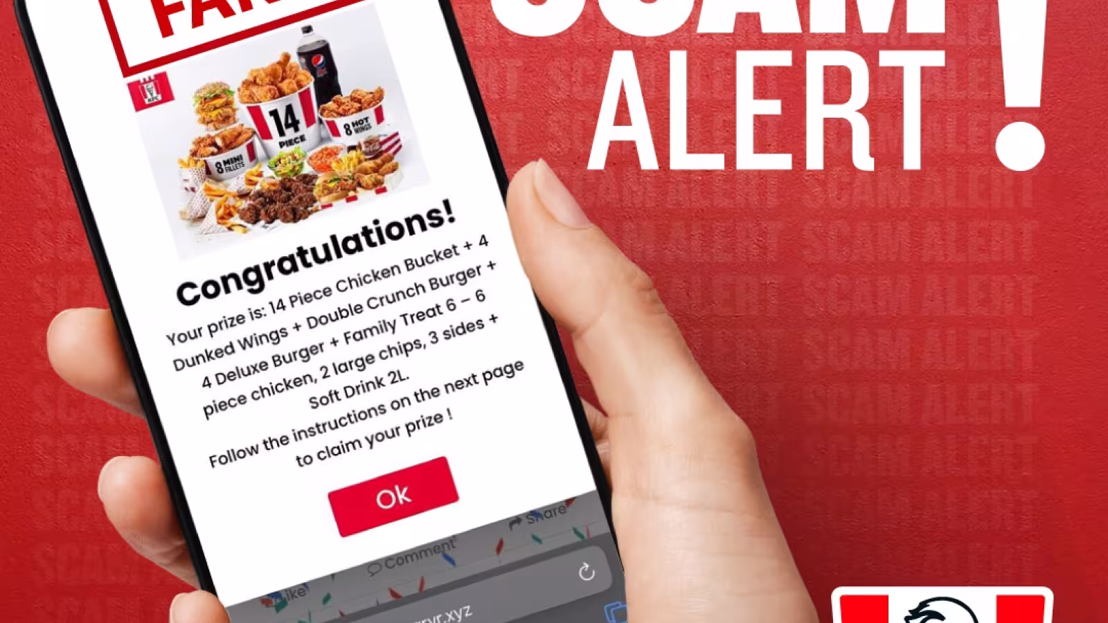 Alerte à l’arnaque : KFC met en garde contre des messages circulant sur WhatsApp