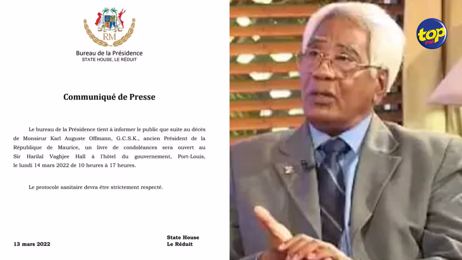 Décès de Karl Offmann : un livre de condoléances à l’hôtel du gouvernement