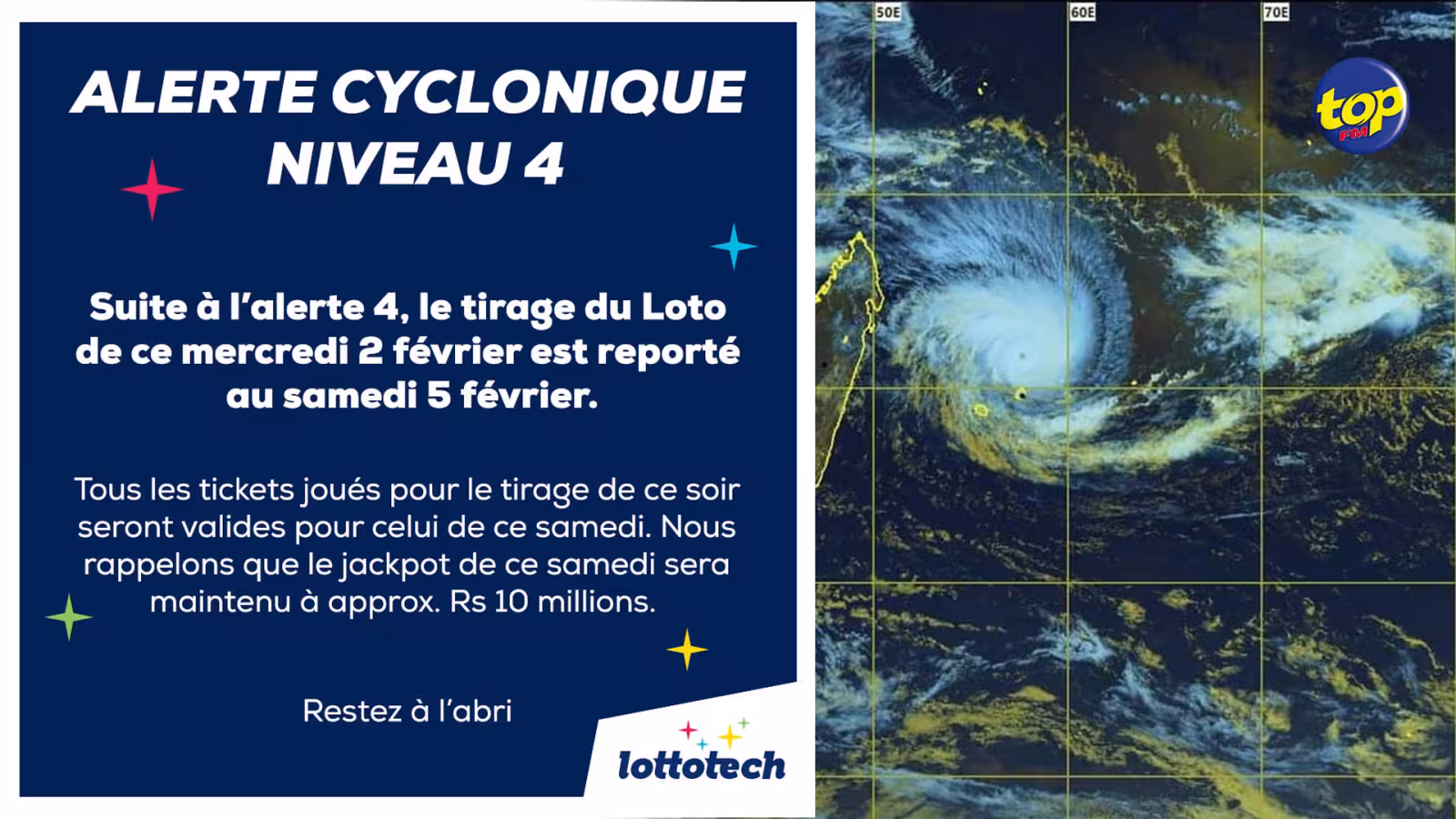 Classe 4 : le tirage du Loto de ce mercredi reporté au samedi 05 février