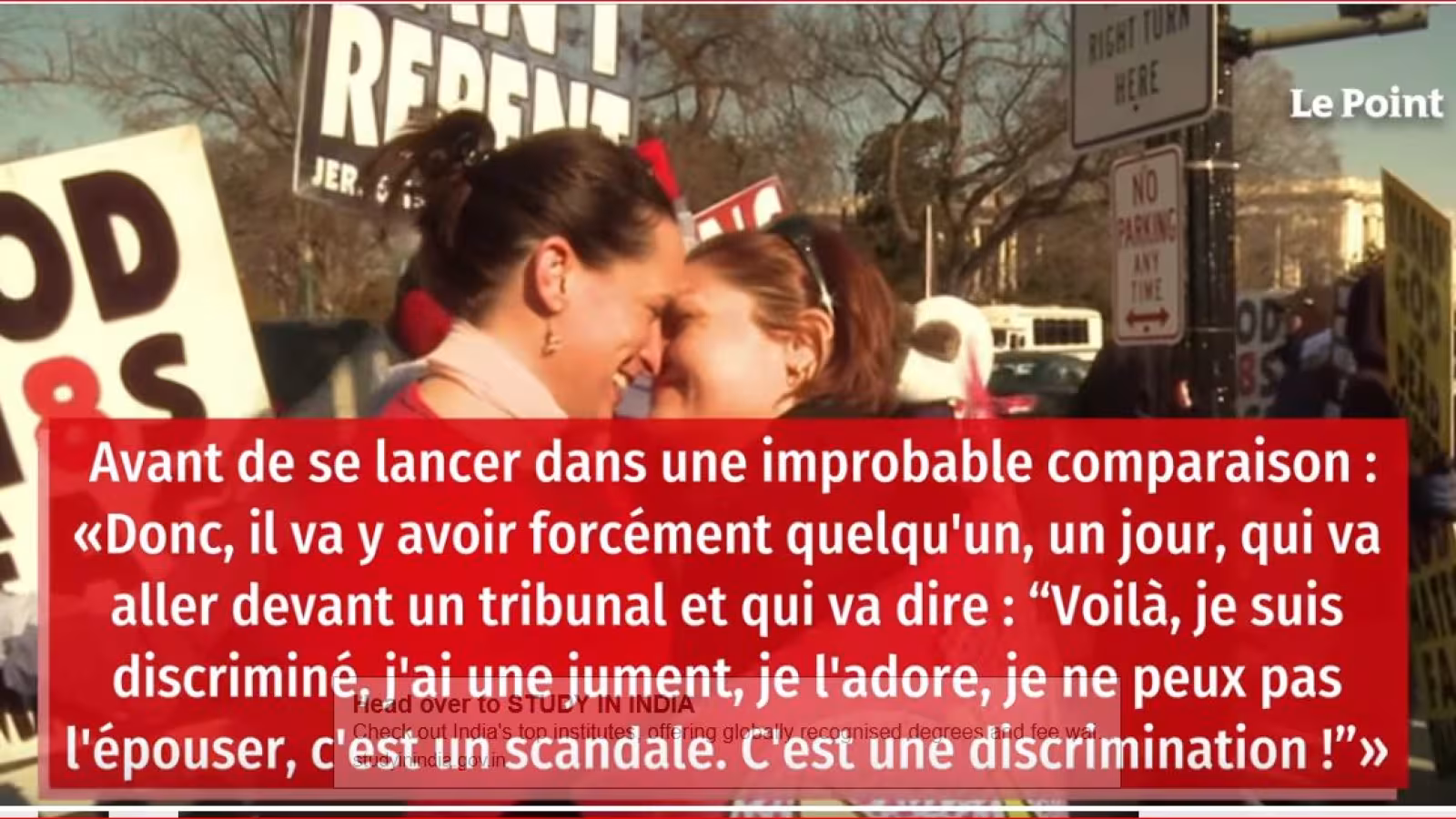 France : un professeur de droit parle du mariage homme-jument et déclenche la colère populaire