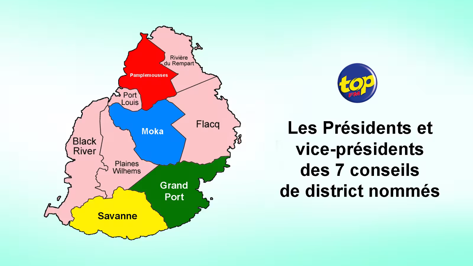 Après les élections villageoises: Les Présidents et vice-présidents des 7 conseils de district nommés ce mercredi