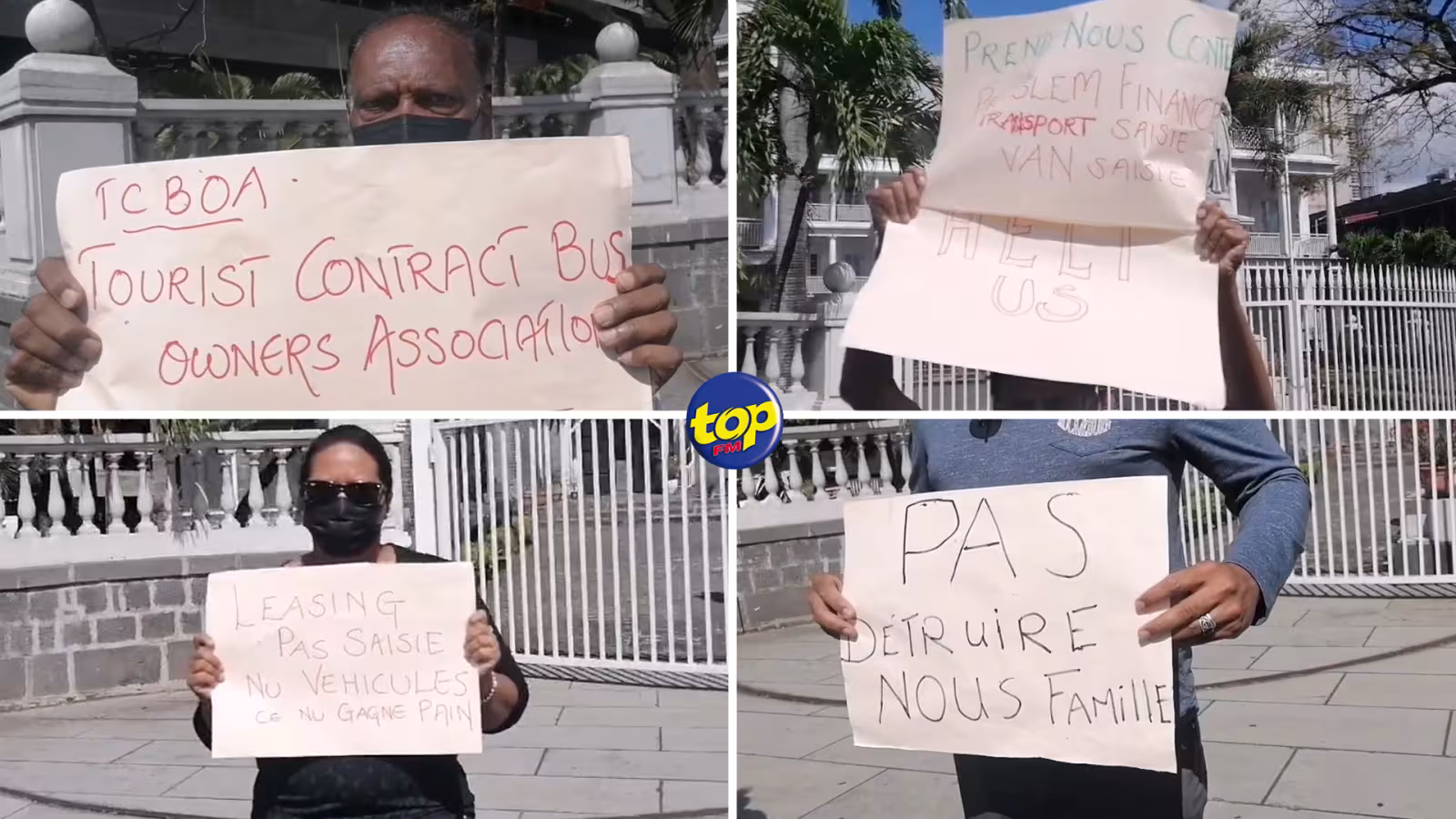 Presque 20 mois en chômage technique : les membres de la Tourist Contract Bus Owners Association finalement dans les rues pour faire entendre leur voix