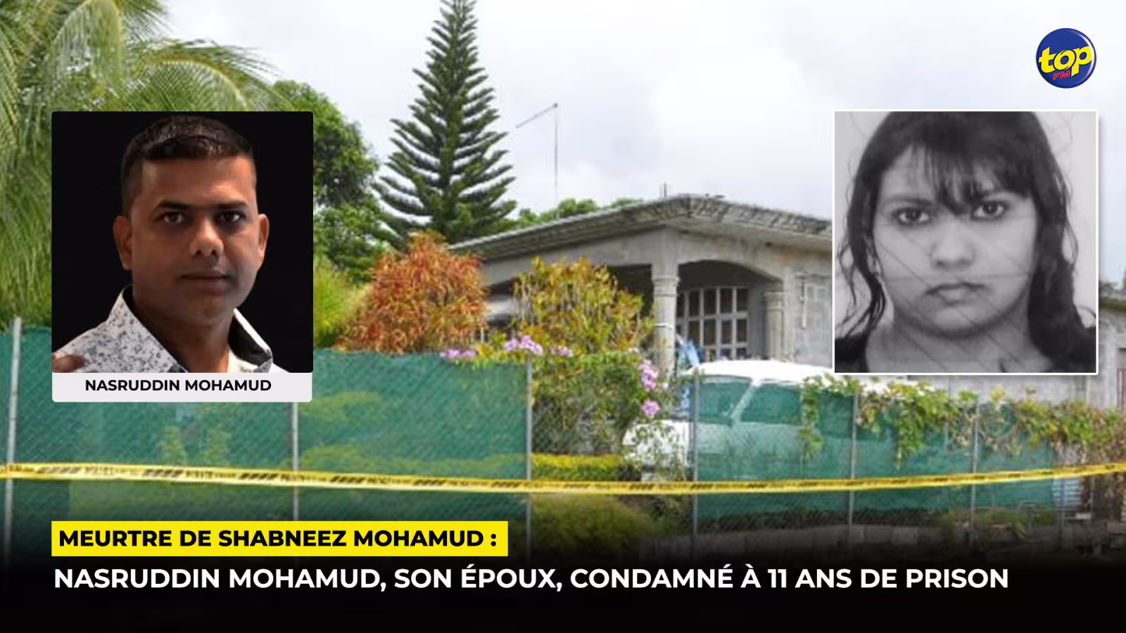 Meurtre de Shabneez Mohamud : Nasruddin Mohamud, son époux, condamné à 11 ans de prison