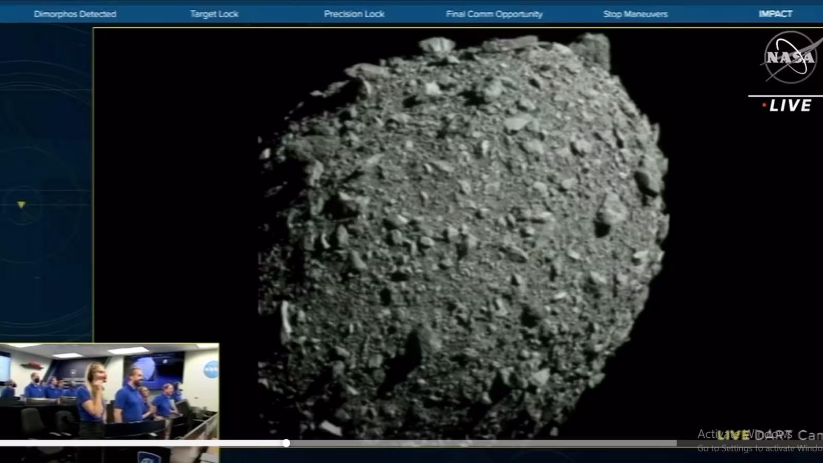 NASA’s DART spacecraft hits target asteroid in first planetary defense test