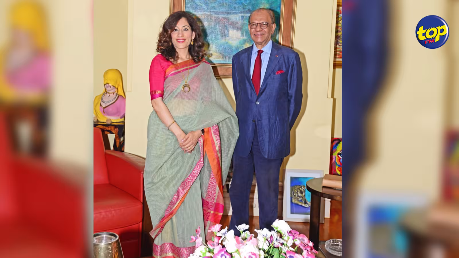 La Haute Commissaire indienne, Nandini Singla a rendu une visite de courtoisie au Leader du Parti travailliste, Navin Ramgoolam, hier