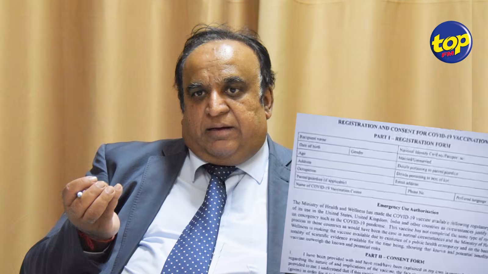 « Le formulaire de consentement  pour le vaccin anti-covid pas comparable à celui des hôpitaux » :  le Professeur Rajen Narsinghen demande au gouvernement de revoir sa copie