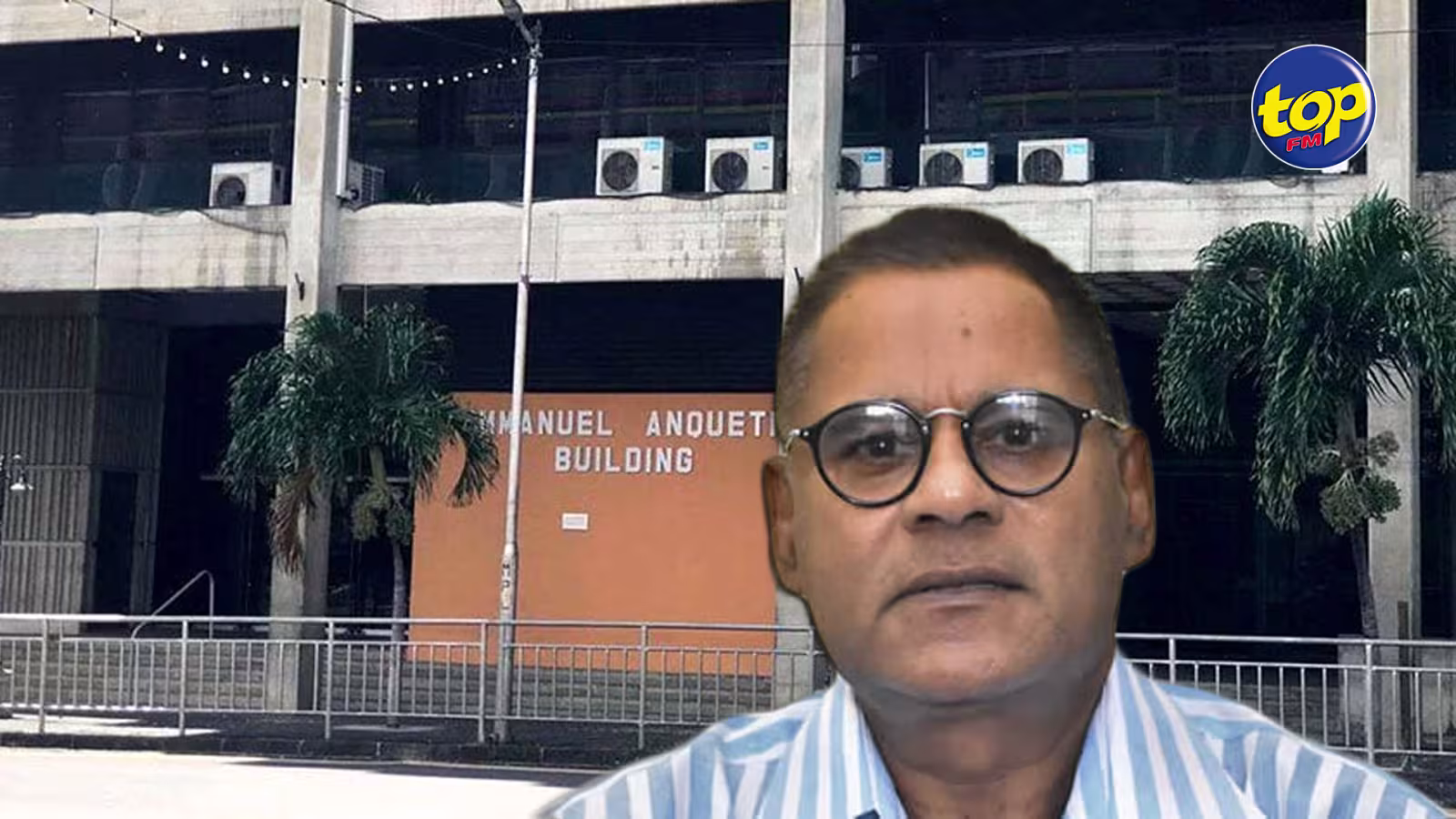 Fonction publique : rassemblement devant le bâtiment Emmanuel Anquetil à Port-Louis, le 21 octobre