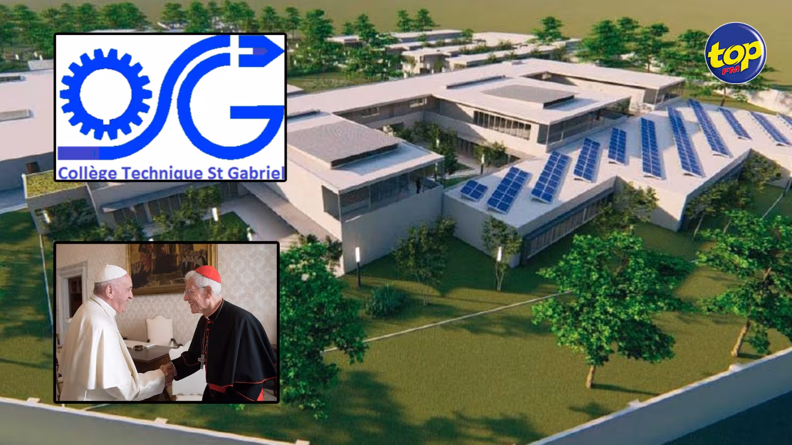 Rencontre entre le Pape François et le Cardinal Piat en Italie:  le  projet d’agrandissement du collège Saint-Gabriel au centre des discussions