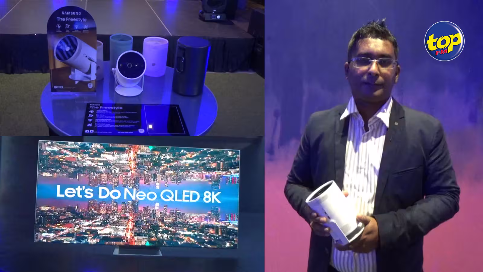 Technologie : Samsung lance le Freestyle Smart Projector et la télévision Experience NeoQled 8k à Maurice