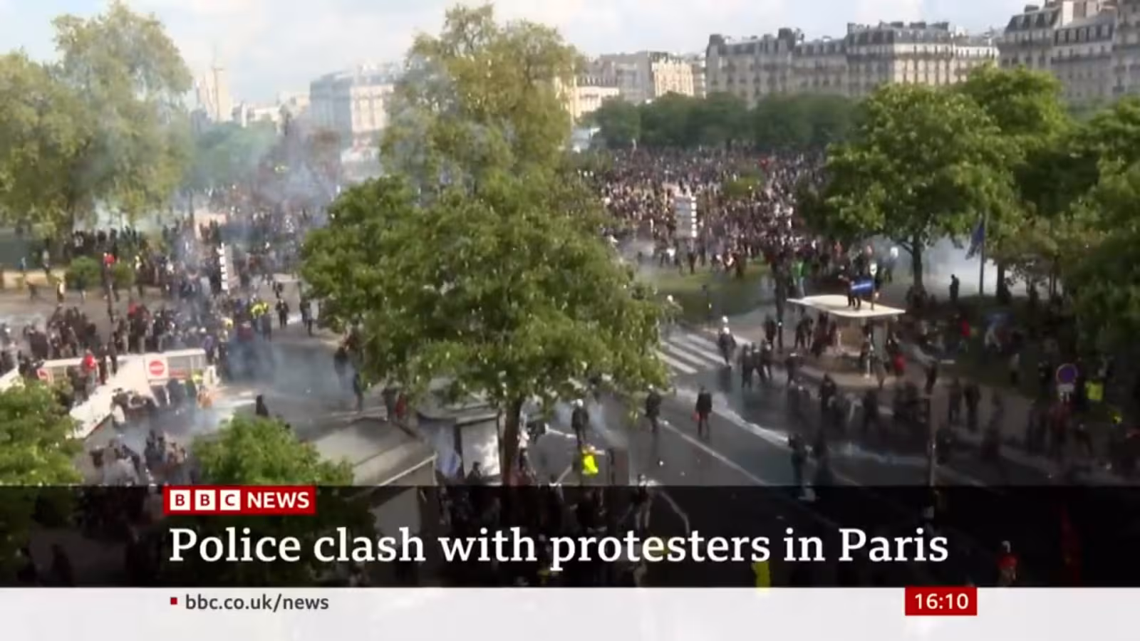 Manifestations en France: plus de 100 policiers blessés lors des manifestations du 1er mai