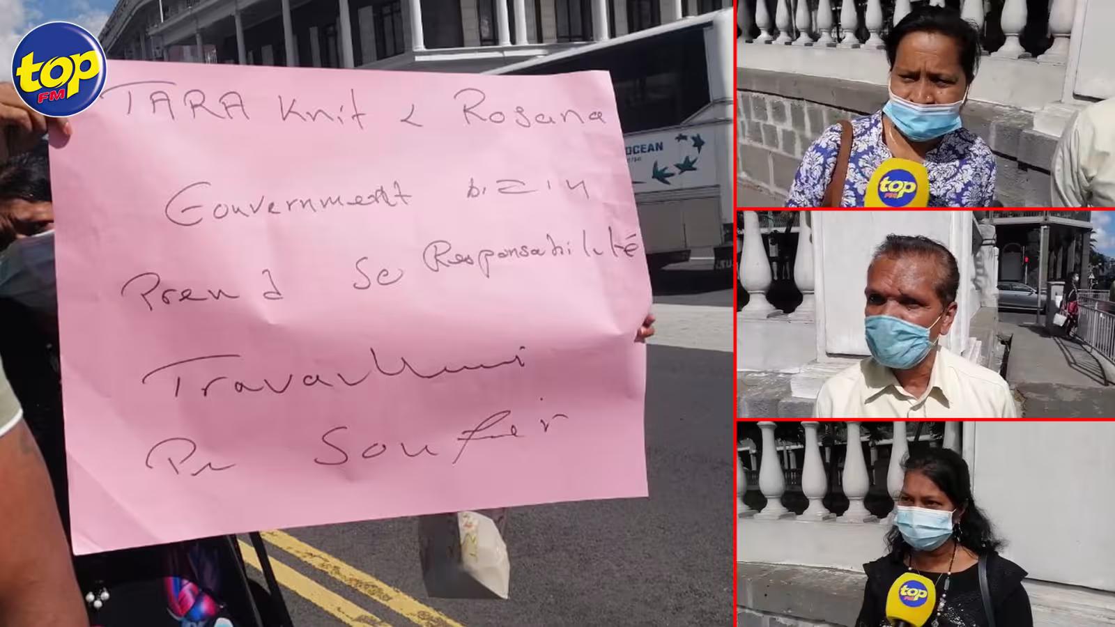 Ils attendent depuis deux ans leur compensation de départ : la police met fin à la manif des ex-employés de Tara Knitwear et Rosana Textiles  ce matin