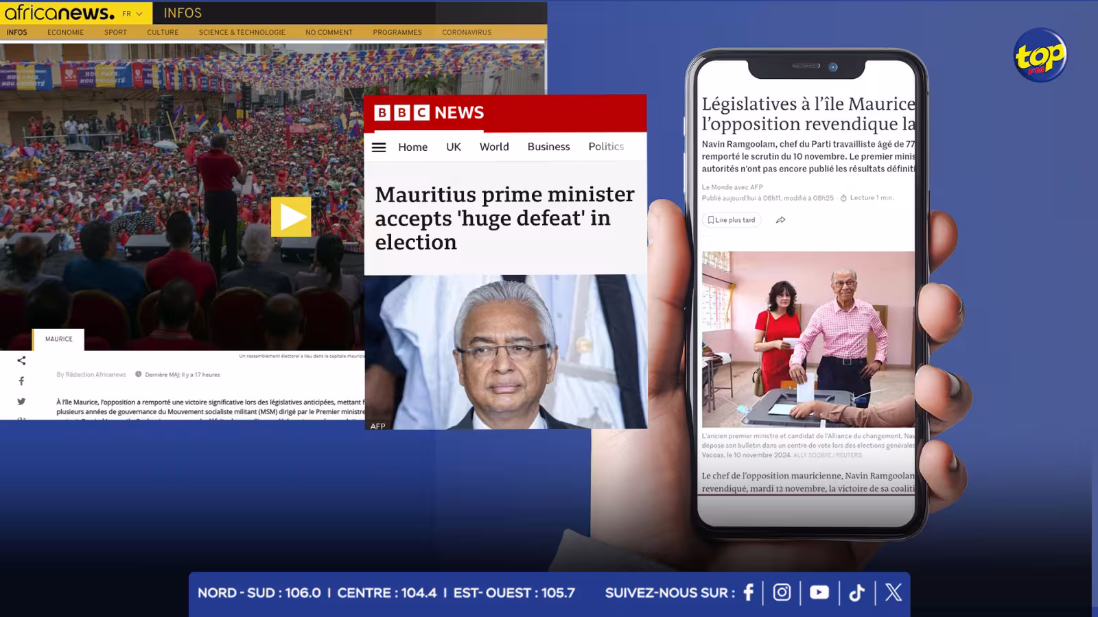Élections 2024 : Les résultats et le changement de gouvernement à Maurice couverts de manière extensive dans la presse internationale