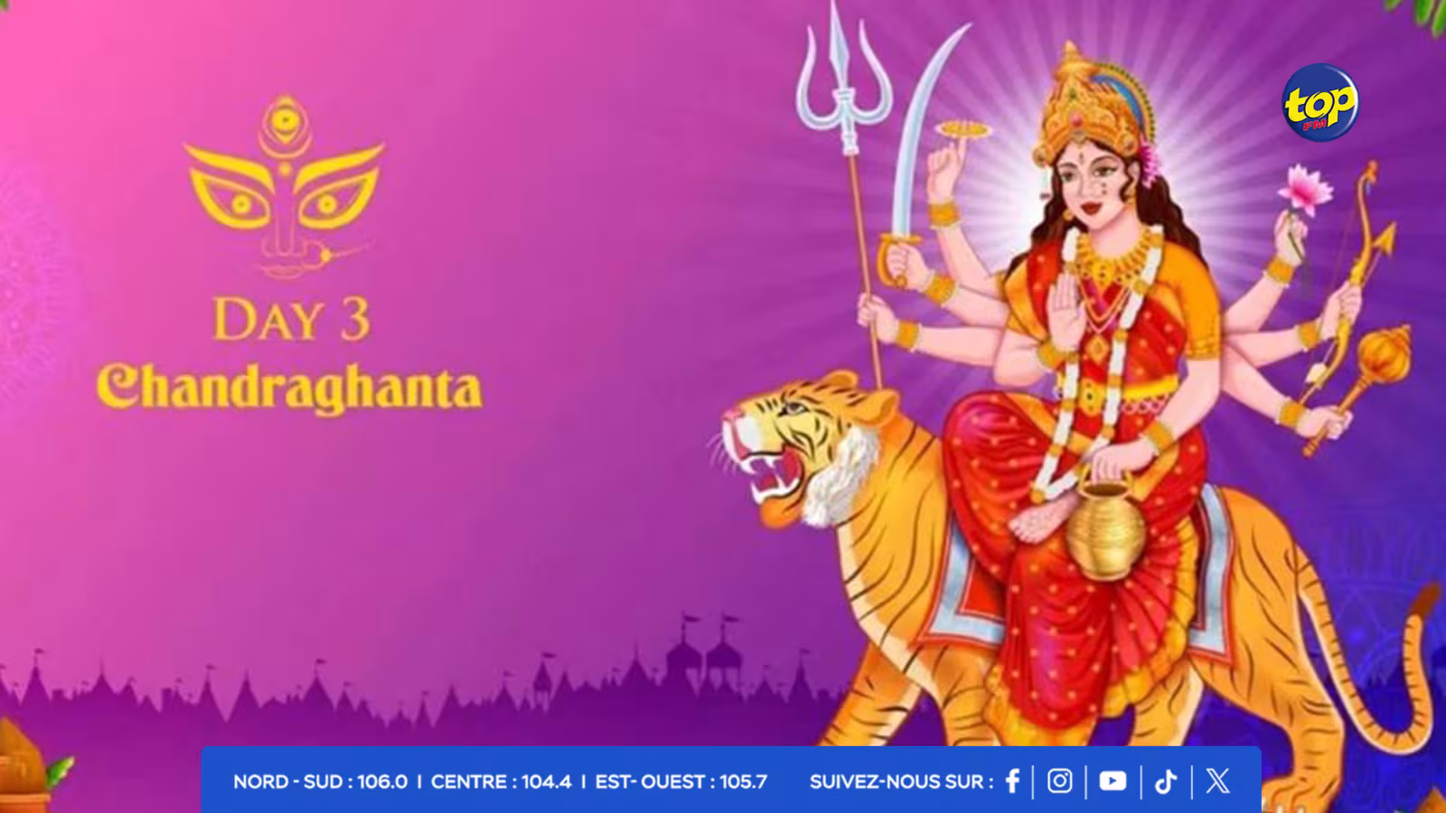 Troisième jour de Navratri : honneur à la déesse Chandraghanta