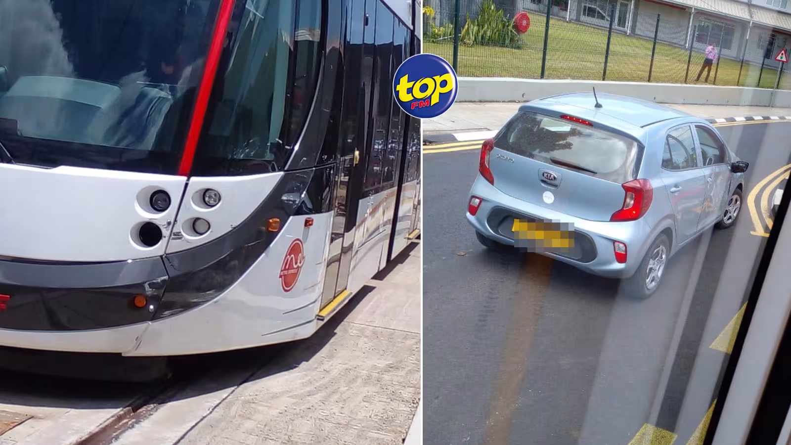 Un jour après l’entrée en opération du Metro Express à Curepipe : Une voiture percute un tram à Floréal
