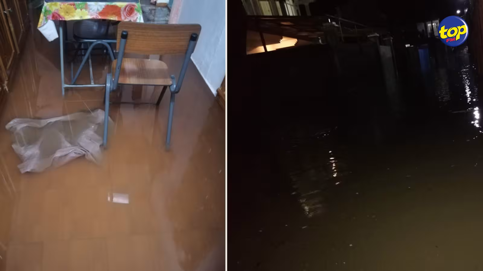 Accumulation d’eau sur la partie sud de l’île: la route menant au Batelage de nouveau praticable