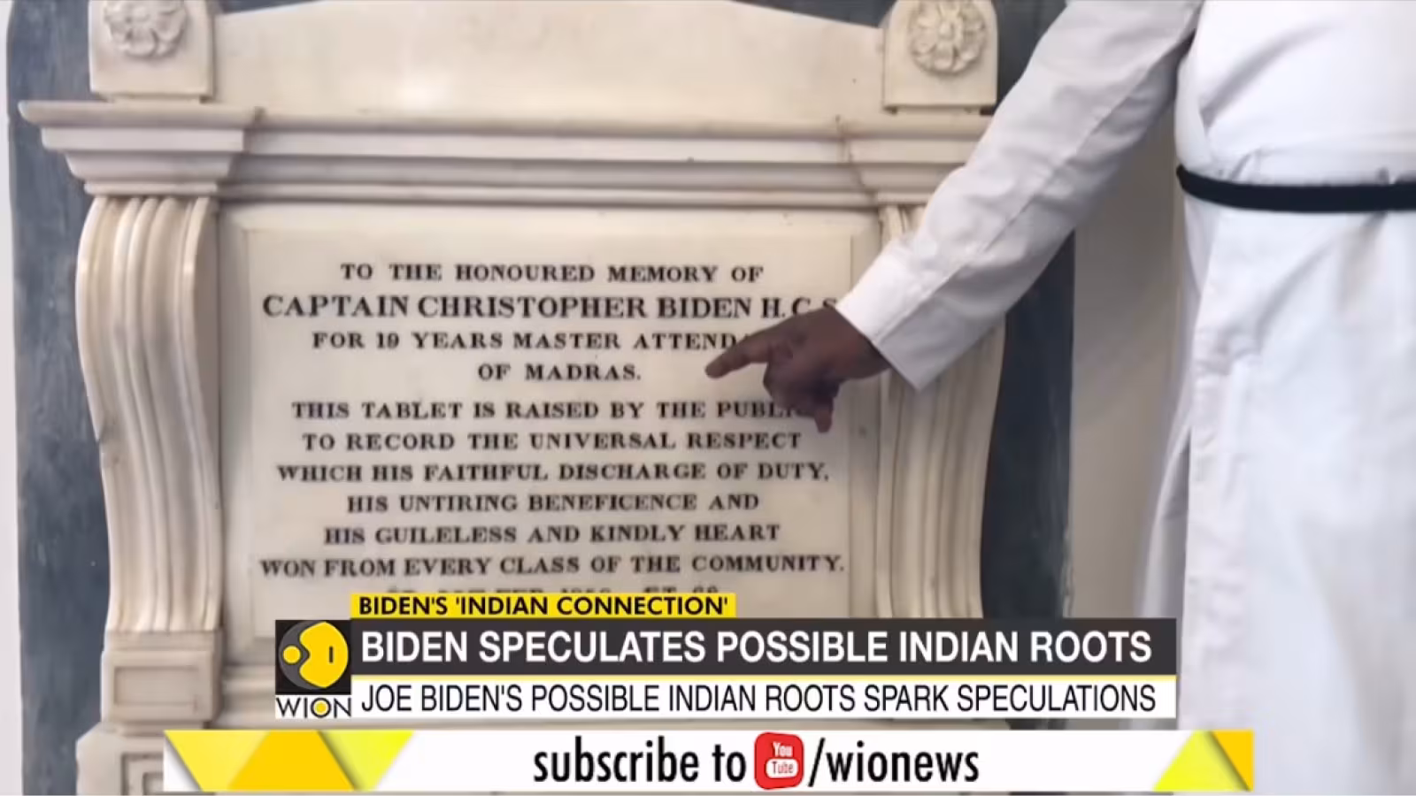 À la recherche des parents de Joe Biden en Inde